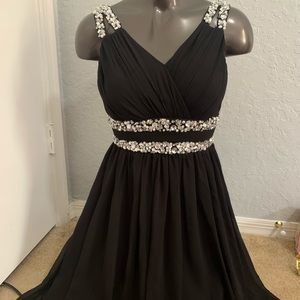 GORGEOUS black dress with beautiful accents